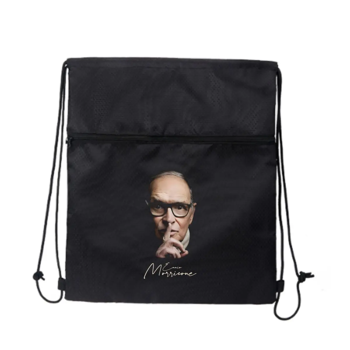 

Морской портрет, художественная графика, черная уличная сумка для фитнеса на молнии на шнурке, вмещает снаряжение для тренировок