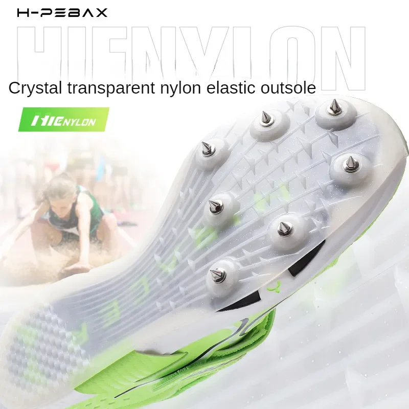 Health Carbon Plate Professional Triple Jump Spikes Athletic Shoes Men Women Track Field Competition Long Jump Training Sneakers