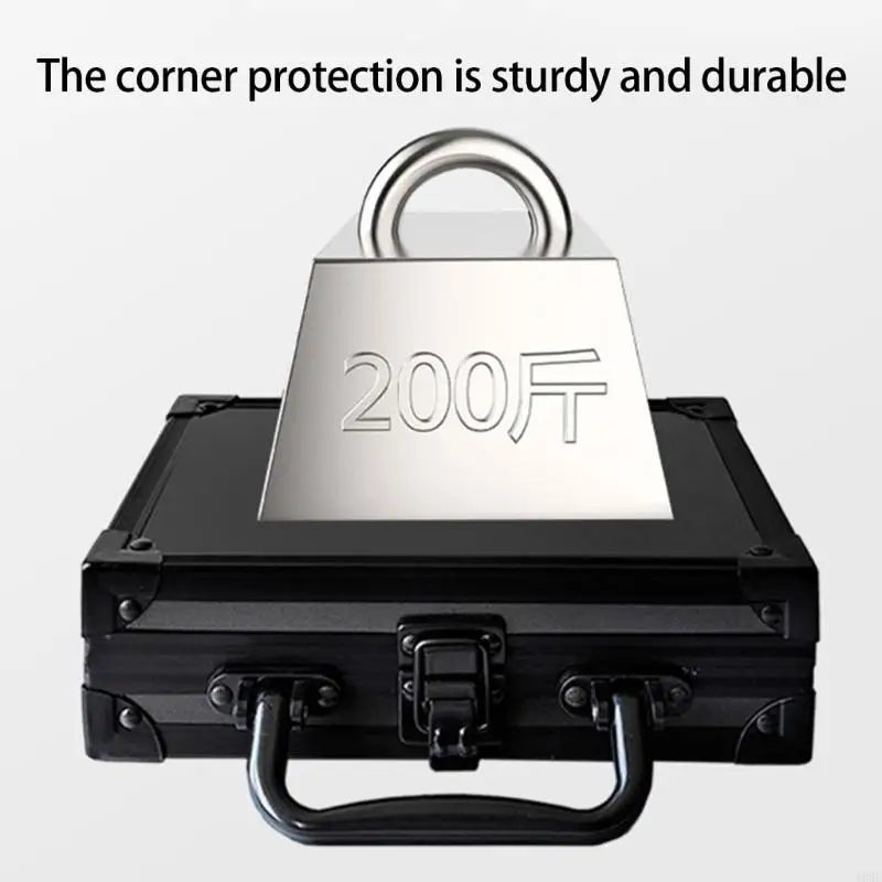 حامل الأحجار الكريمة للألومنيوم القابلة للقفل مع وسادة إسفنجية ناعمة y08e