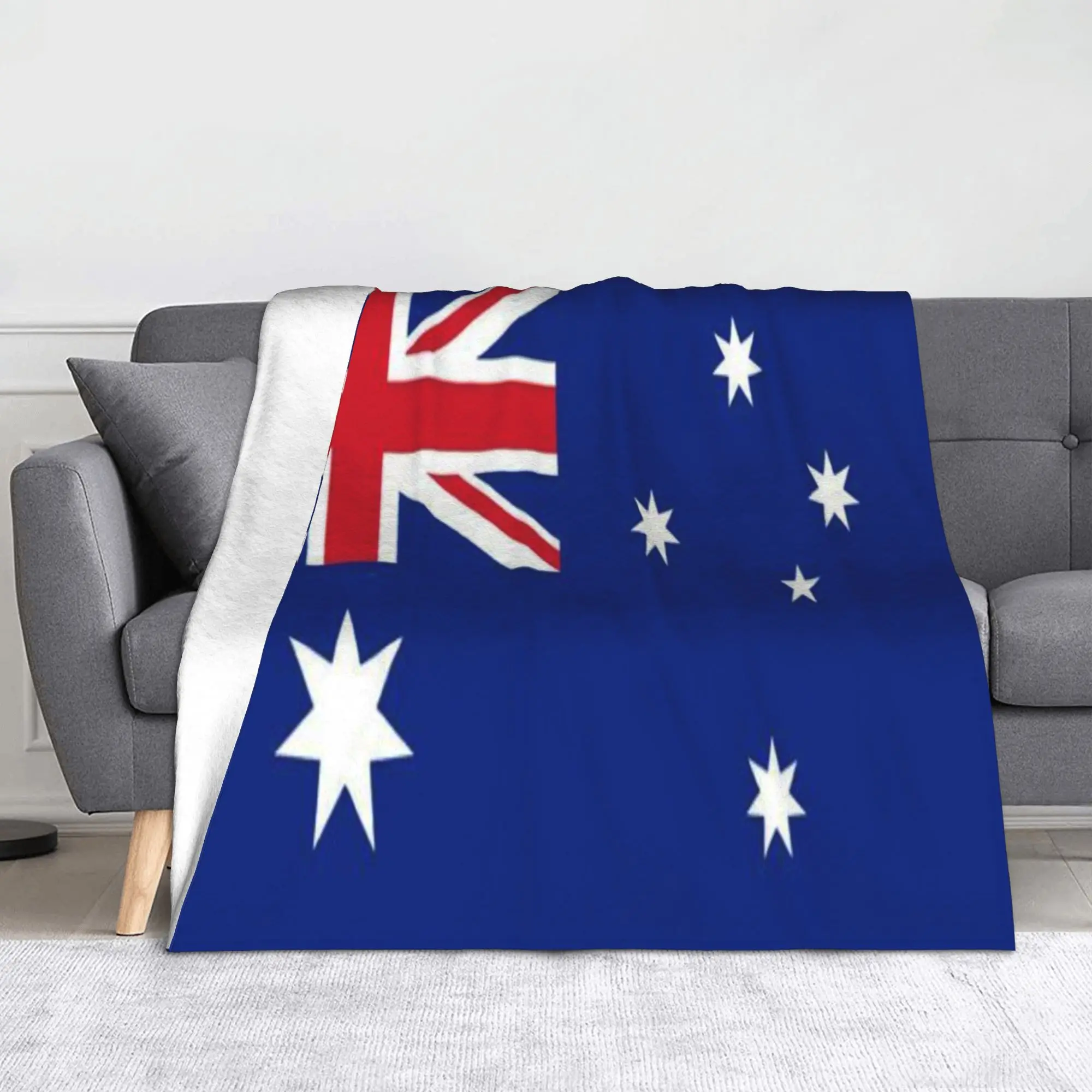Australia Australian Flag Aussie Patriotic National Pride Blanket  Throw Blankets for Sofa Couch and Bed