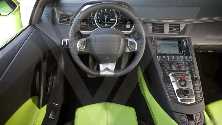 Dry Forged Carbon Fiber Interior Centre Console Surround for  Aventador LP700-4