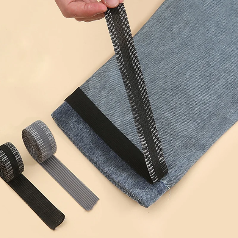 Pants Trousers modify Edge Shorten Paste Tape Self-Adhesive Iron Patch Legs Sewing Tool Clothing Iron-on Hem  DIY Fabric Tape