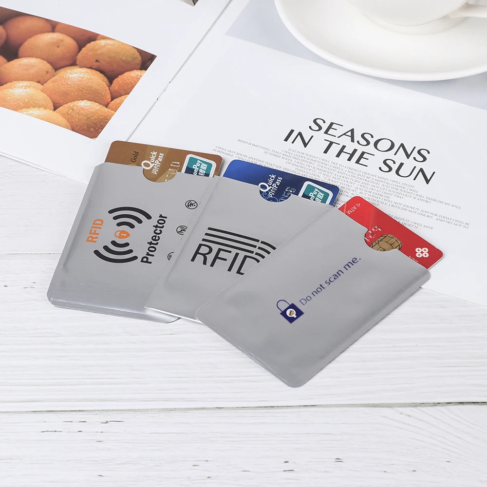 10PCS Anti Theft RFID Blocking Card Protector Sleeve To Prevent Unauthorized Scanning of Card