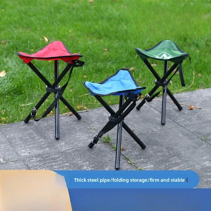 NEW Small Outdoor Folding Triangle Stool Fishing Chair Multi-function Camping Folding Stool Family Daily Park Chair