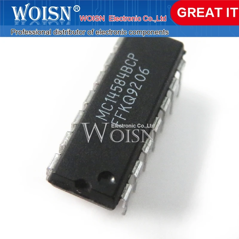 10pcs/lot MC14584BCPG MC14584BCP MC14584 DIP-14 In Stock