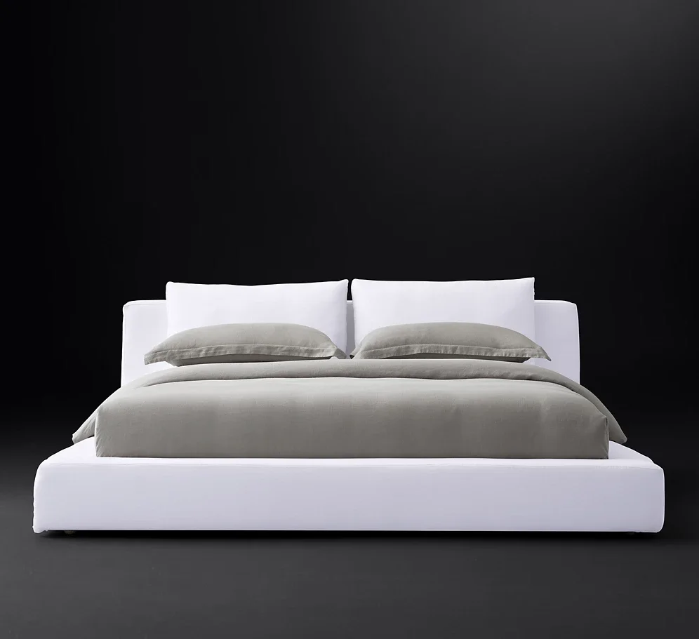 

*s forNordic Style Comfortable Upholstered High Quality king Size Bed Frame Luxury Queen Bed Frame for Bedroom*