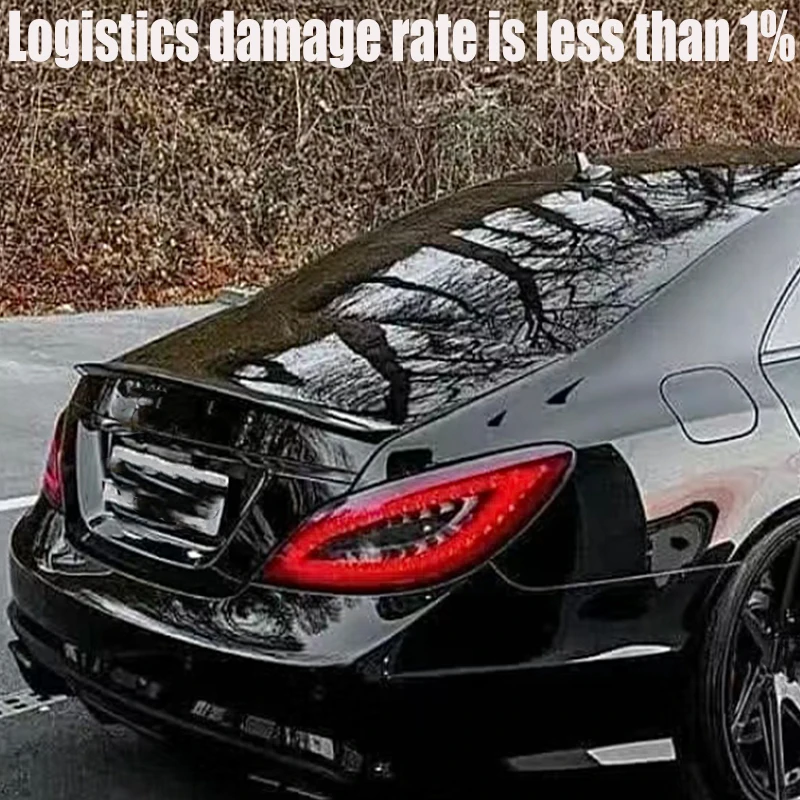 W218 C218 Car Rear Tail Trunk Spoiler For Mercedes Benz CLS220 CLS250 CLS350 CLS400 CLS500 CLS63 AMG Style 2011-2017 Carbon Look