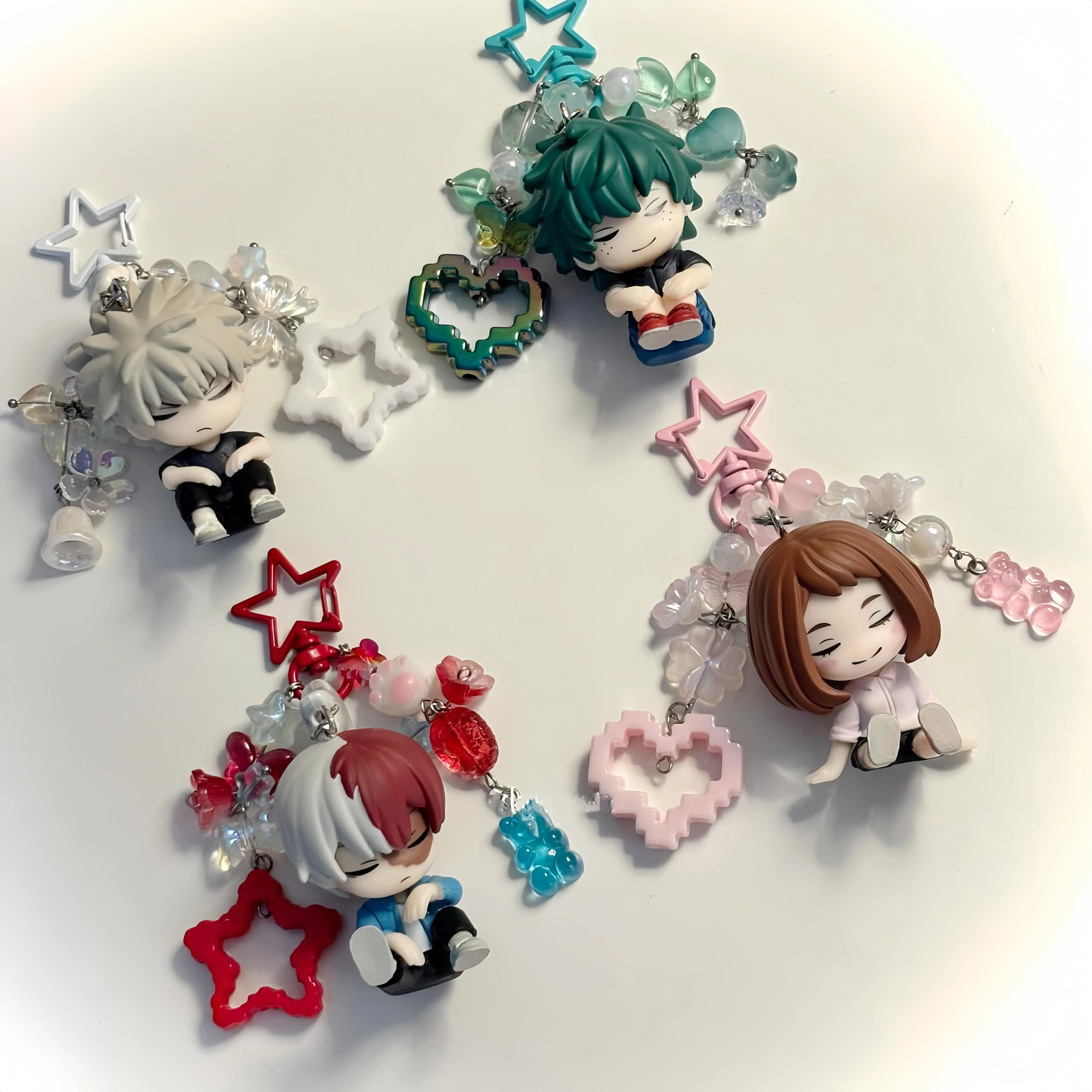 Handmade Hero Anime Character Keychains