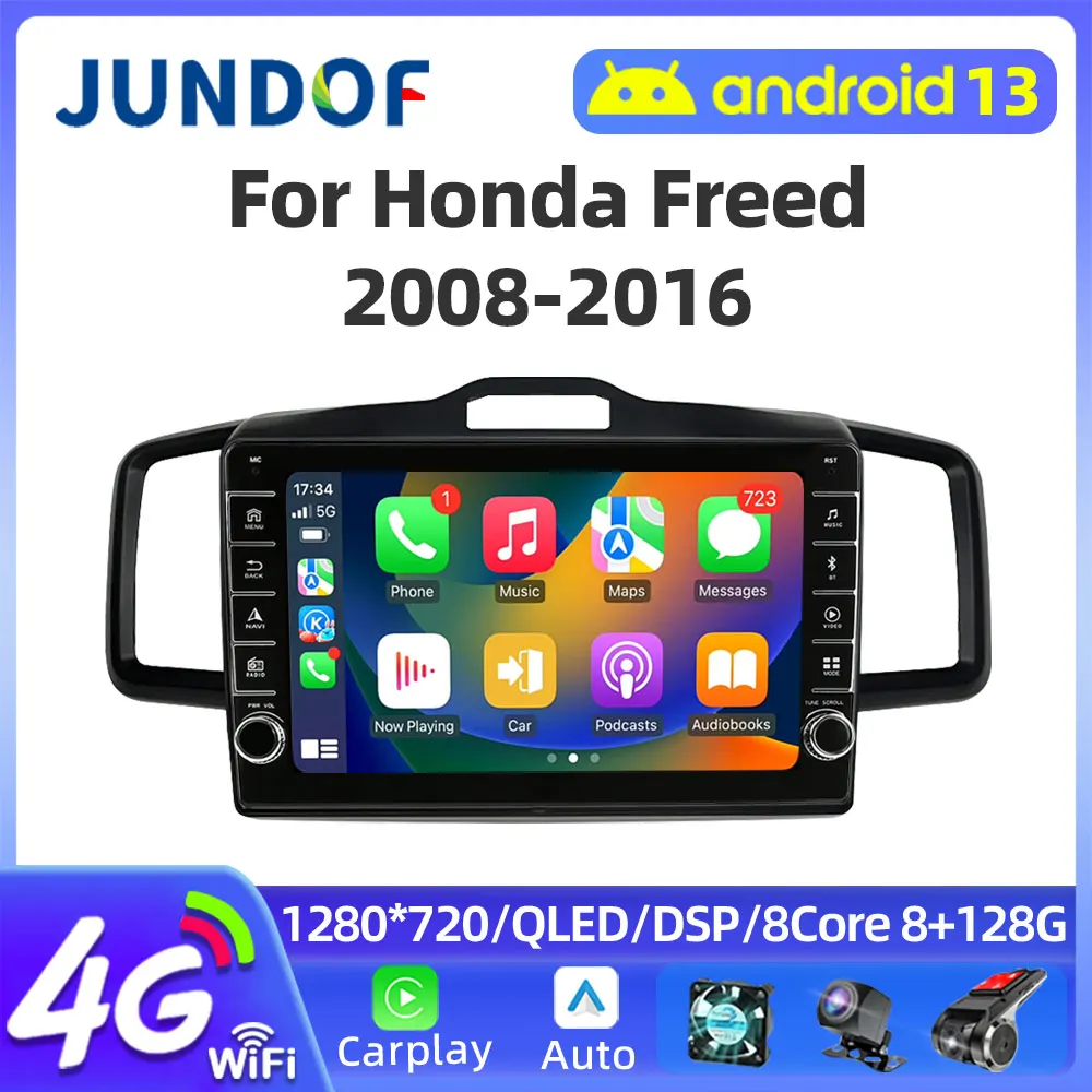 

Android 13 2 Din Car Radio for Honda Freed 1 Spike 2008 - 2016 Multimedia Player 2din Carplay Stereo 4G GPS DVD Audio Head Unit