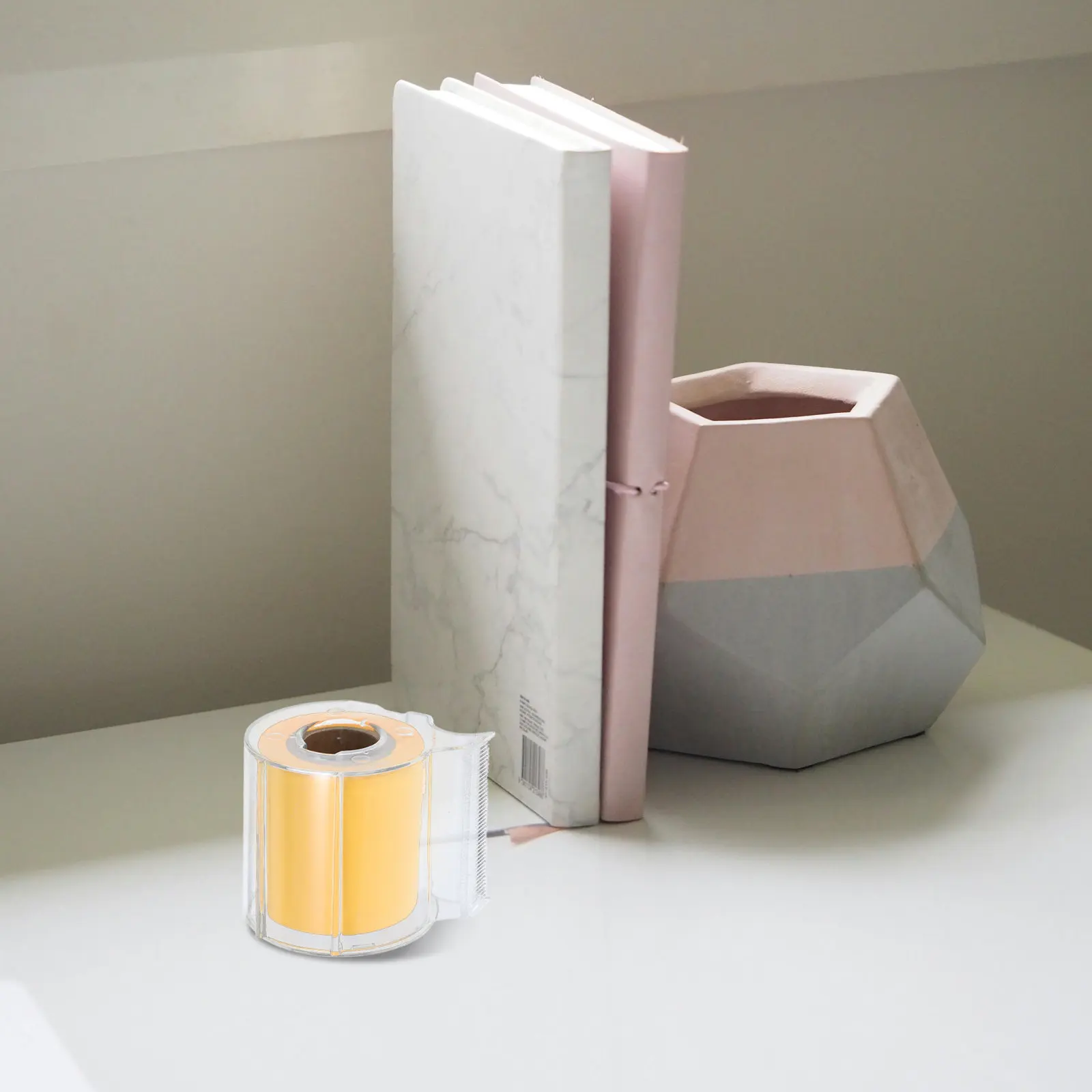 Sticky Notepad Tape 1 Roll Full Adhesive Compact Memo Pad Portable Note Roll for Office Home Study Scrapbook Memo