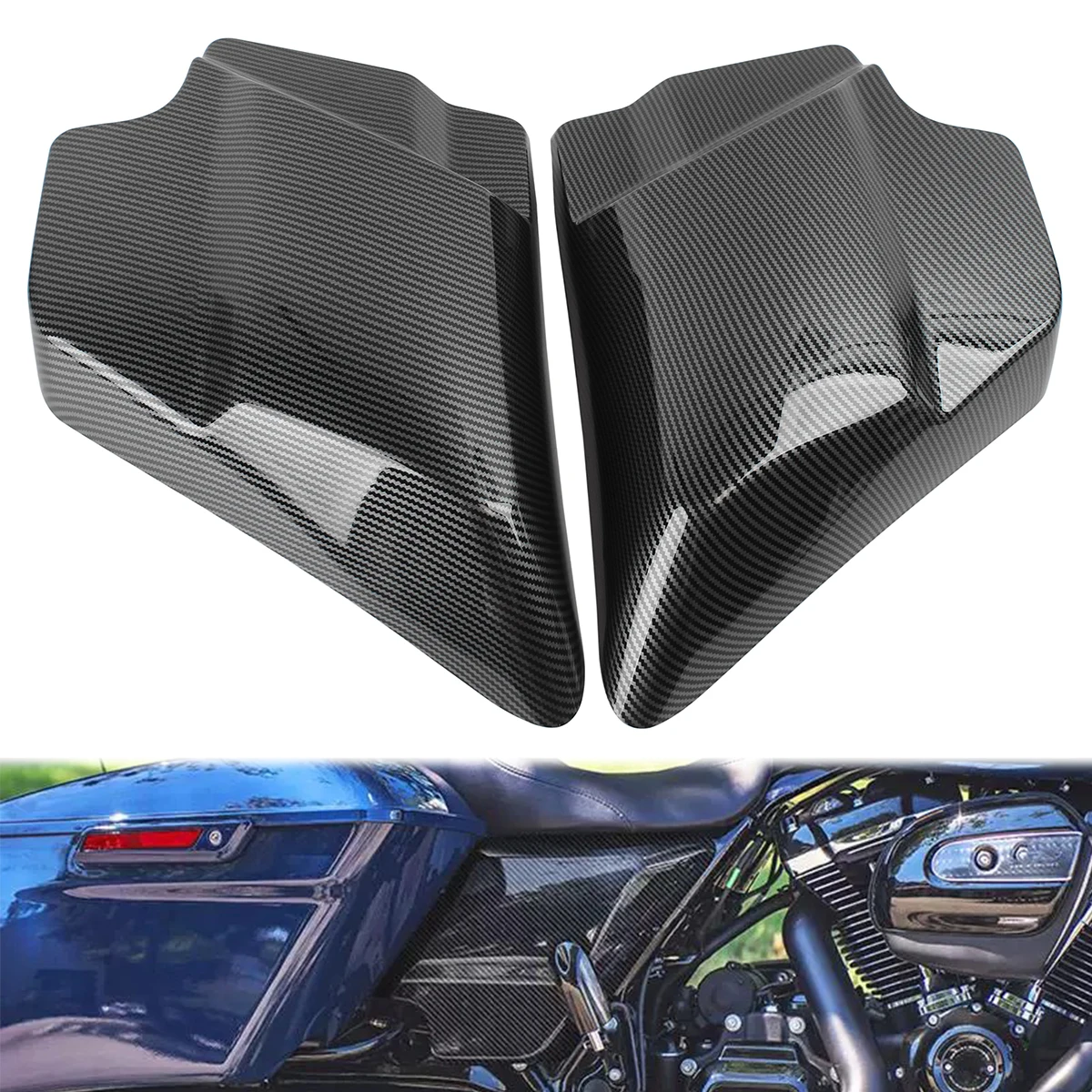 

Motorcycle Modification Accessories For Harley Touring Electra Street Glide Road King 09-24 Left Right Side Battery Cover 97-08