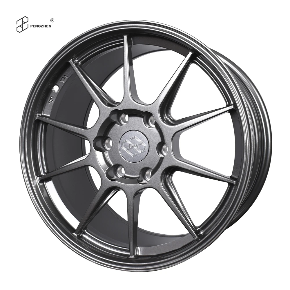 For  Custom Design Rims Gray 17 18 Inch Barrel 10 Spoke 6x130 PCD Alloy Wheels for Toyota Majesty