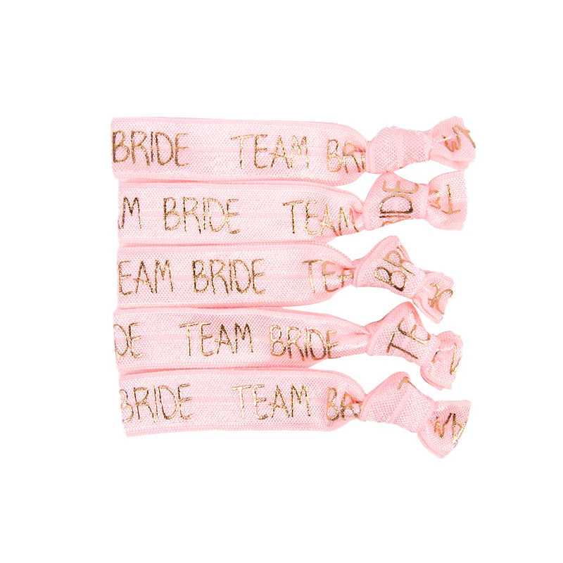 6/11pcs Team Bride Bracelets Bachelorette Party Favors Wristbands Bracelets Bride Tribe Hair Ties Bachelorette Party Supplies