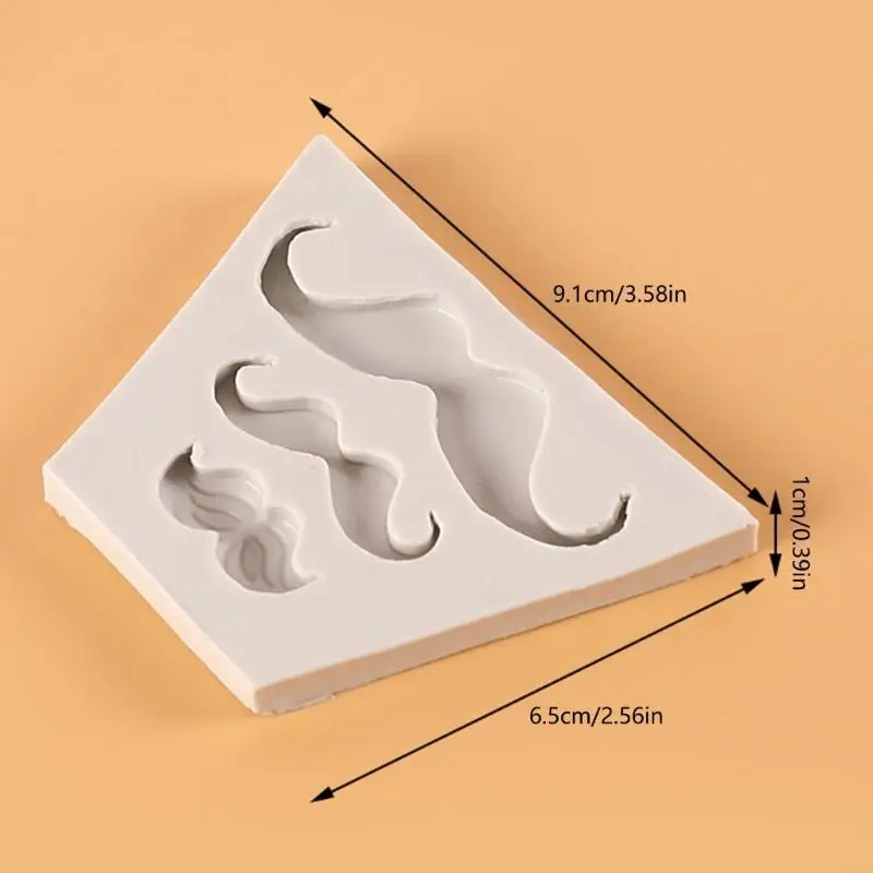 Bowtie Mustache Silicone Molds Fondant Cake Molds Making Baking Decorating Tool HX6C