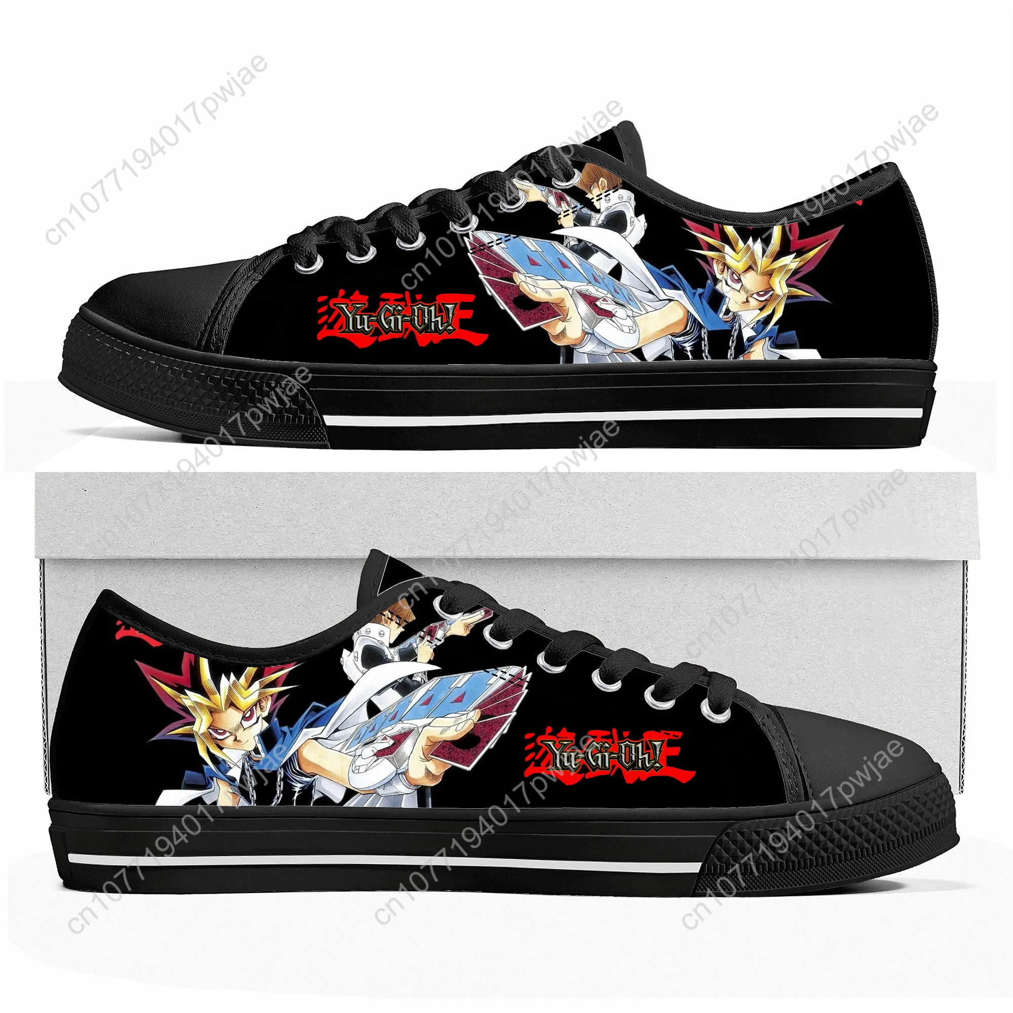Yu Gi Oh Anime Low Top High Quality Sneakers Yugi Muto Mens Women Teenager Canvas Sneaker Casual Couple Hiking Lightweight Shoes