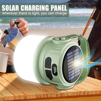 Solar Multifunctional Handheld Camping Lamp Tent Lamp LED Portable Flashlight Portable Waterproof Emergency Powered Work Light