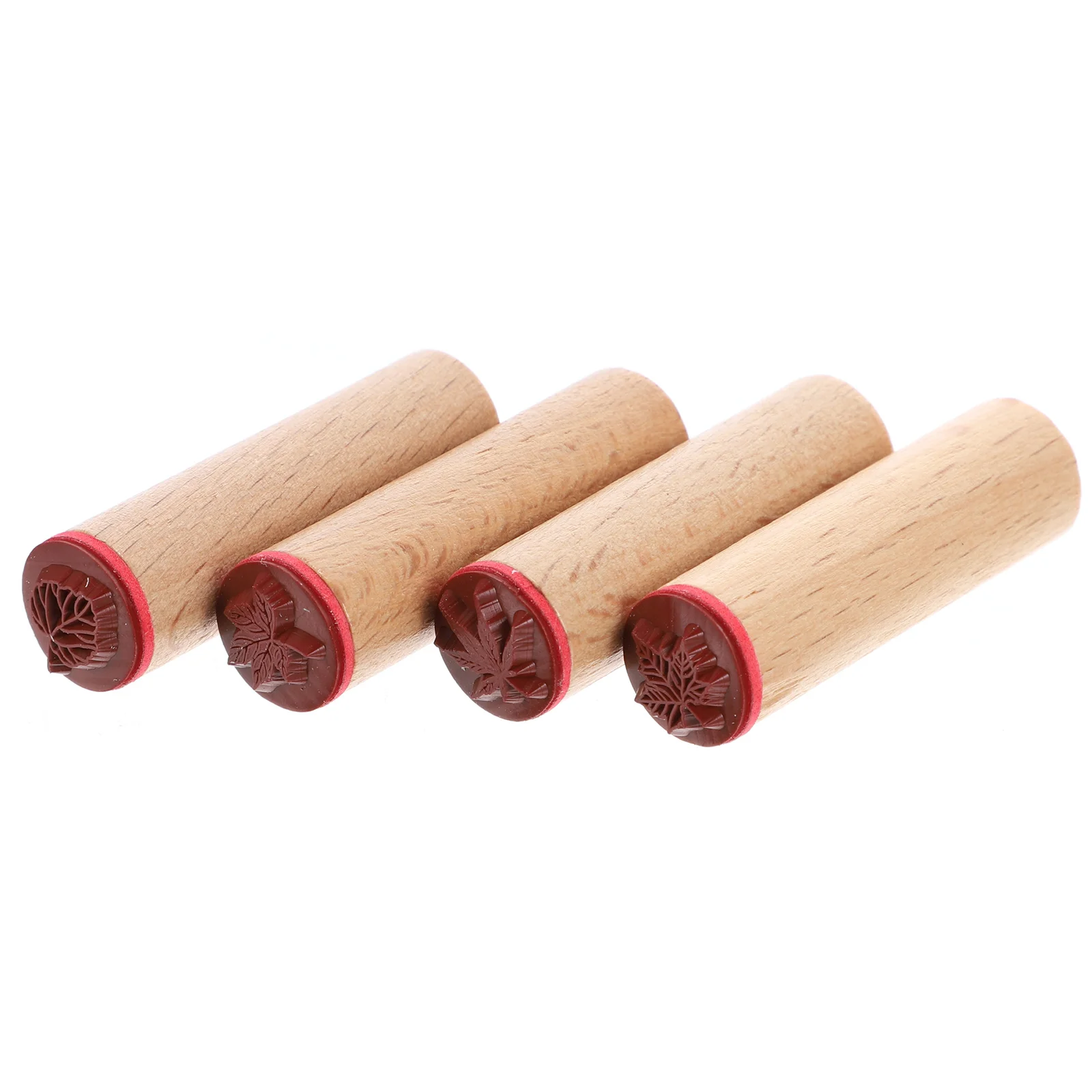 

4Pcs Wooden Stamp Seals Vintage DIY Craft Decor Stamps for Scrapbook Planner Diary Letter Card Making Scrapbook Stamp
