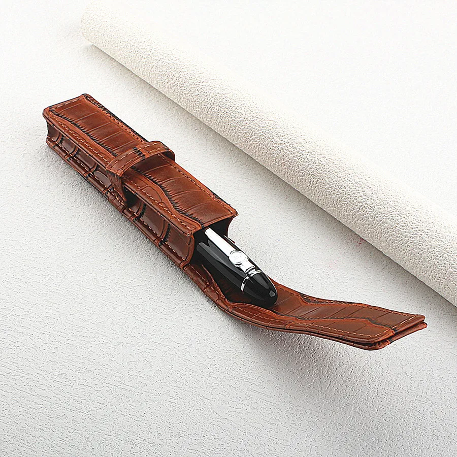 1 Piece Black JINHAO Pen Case High-end Leather Material pen bag Gift Box for Pens Stationery pencil bag