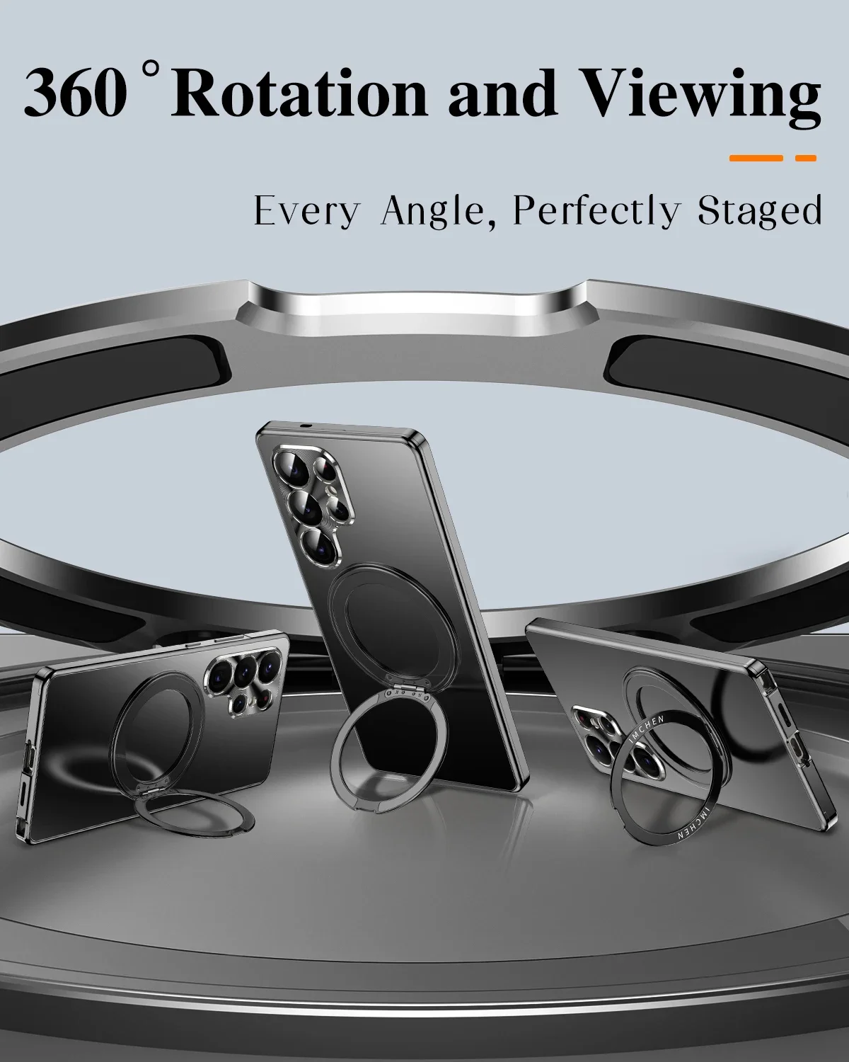 

2025 NEW Business Noble 360 degree Rotating Bracket Metal Magnetic Anti fall Protection Cover For Samsung Galaxy S25 Ultra