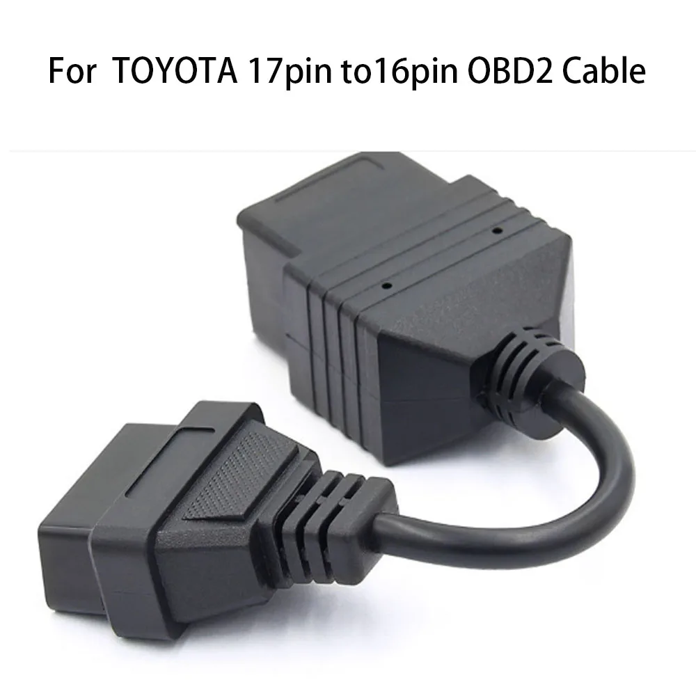 

Car OBD2 17Pin to 16Pin Conversion Cable Auto Diagnostic Adapter Wiring Cord Universal Vehicle Interface Connector for To-yo-ta