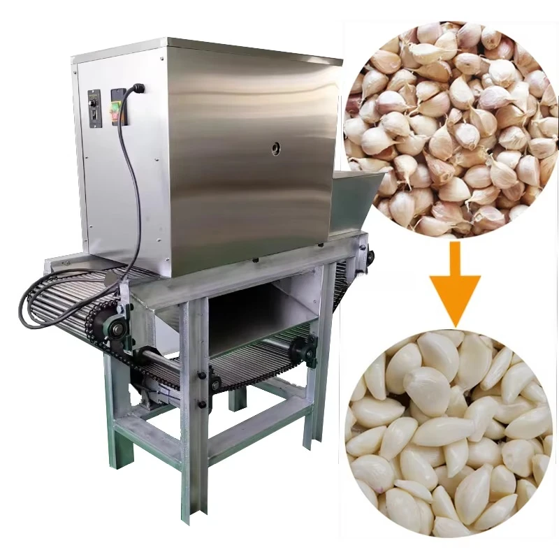 High-Efficiency Factory Direct Chain Type Garlic & Onion Peeling Machine | Easy Operation Commercial Grade