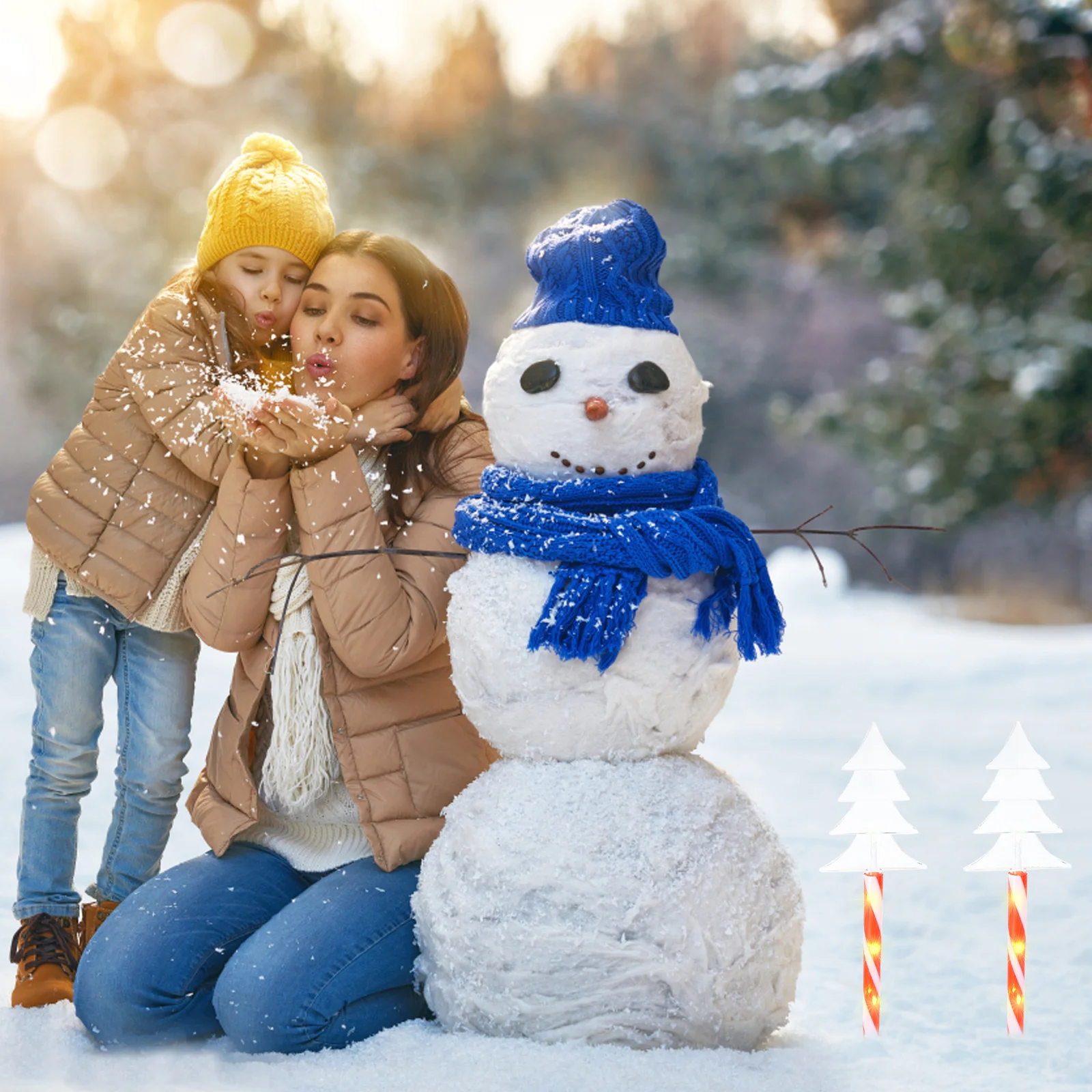 

Christmas Decorations Outdoor Light Pathway Stakes Ground Yard Lights for outside