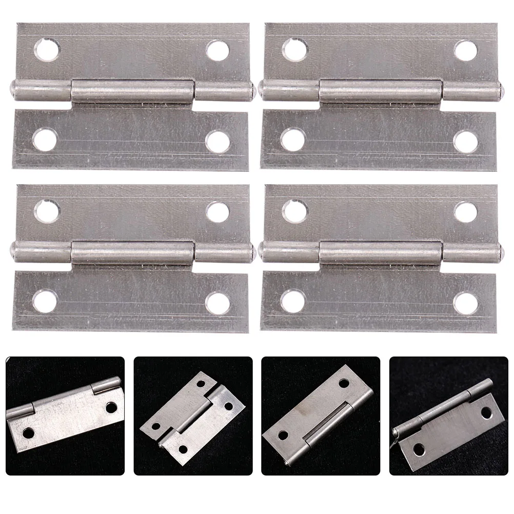 

40Pcs Sturdy Mute Cabinet Hinges Furniture Hinges For Door Cupboard Wardrobe Bookshelf Iron Hinges