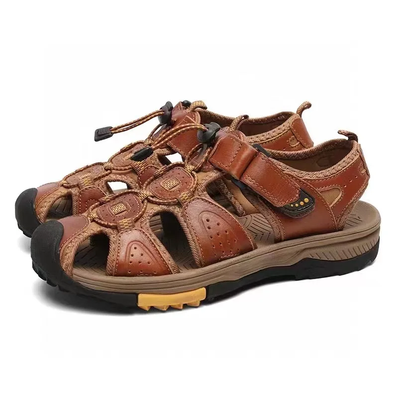 Kowm Rindsleder Upstream Schuhe Männer Outdoor Waten Aqua Schuhe atmungsaktive Mesh Sandalen schnell trocknende Männer Turnschuhe Wassers chuhe