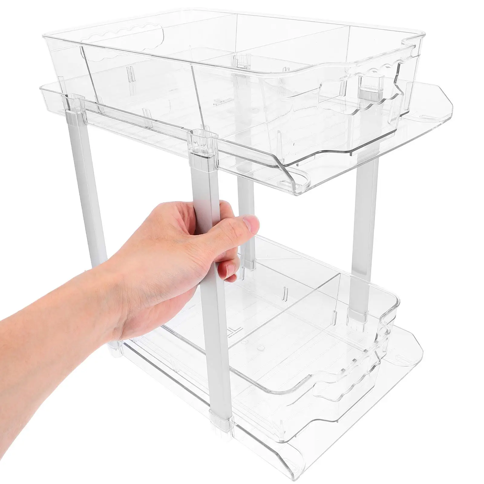 

Органайзер для раковины в ванной: прозрачная полка для хранения под шкафчиками и на столешнице