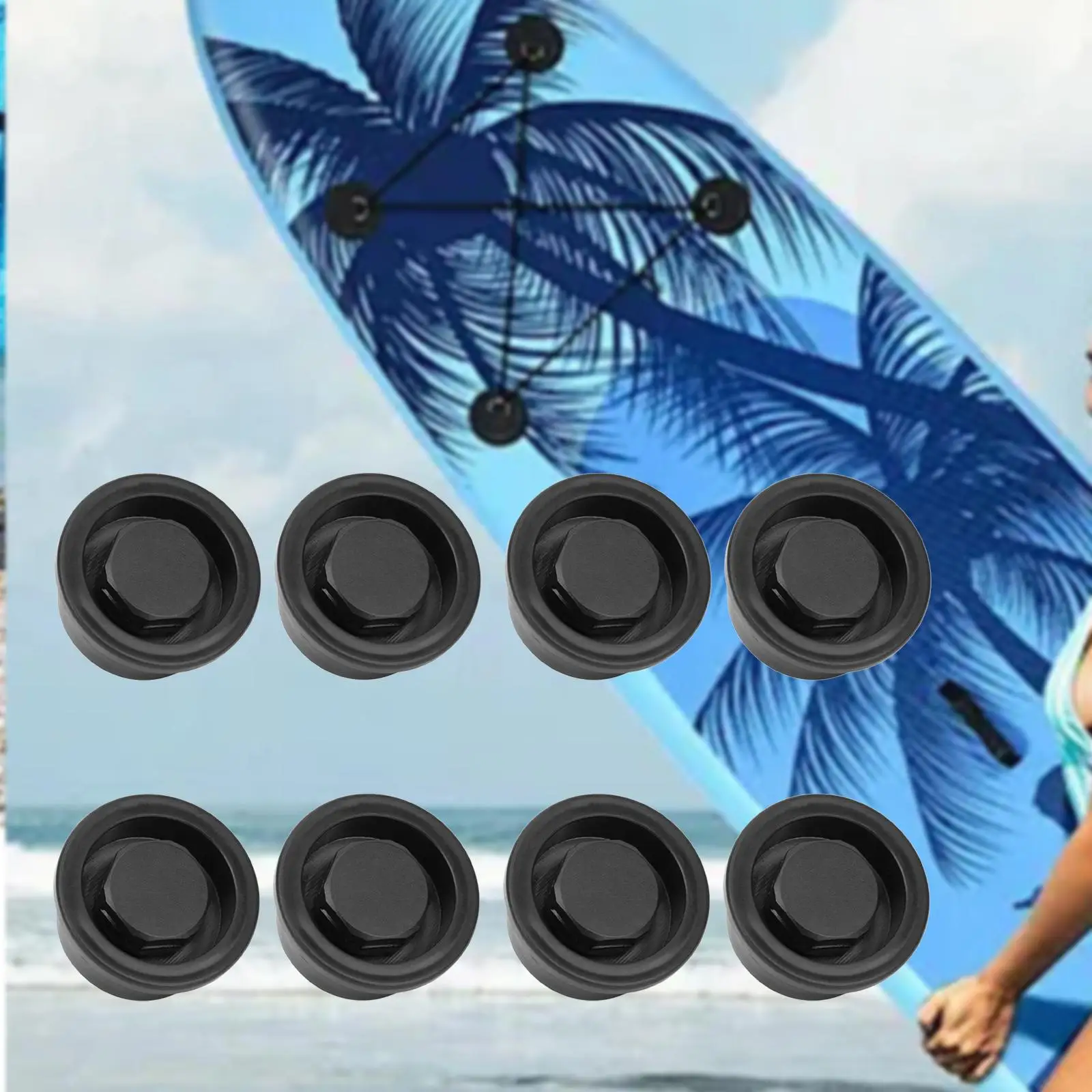 

8 Pieces Surfboard Air Vents Bleed Valve for Standup Paddle Water Sports