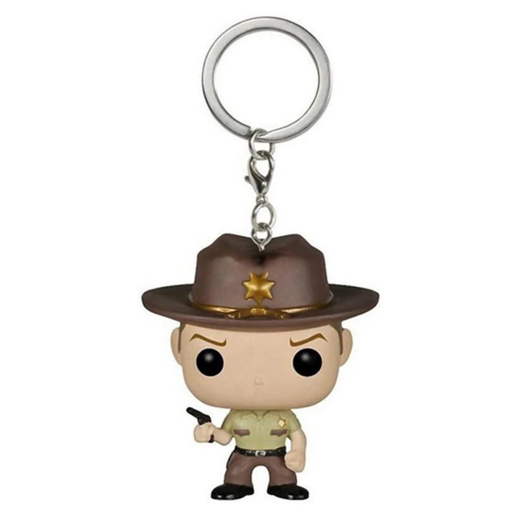 لعبة سلسلة المفاتيح Pocket Rick Grimes The Walking Dead Negan Daryl Dixon