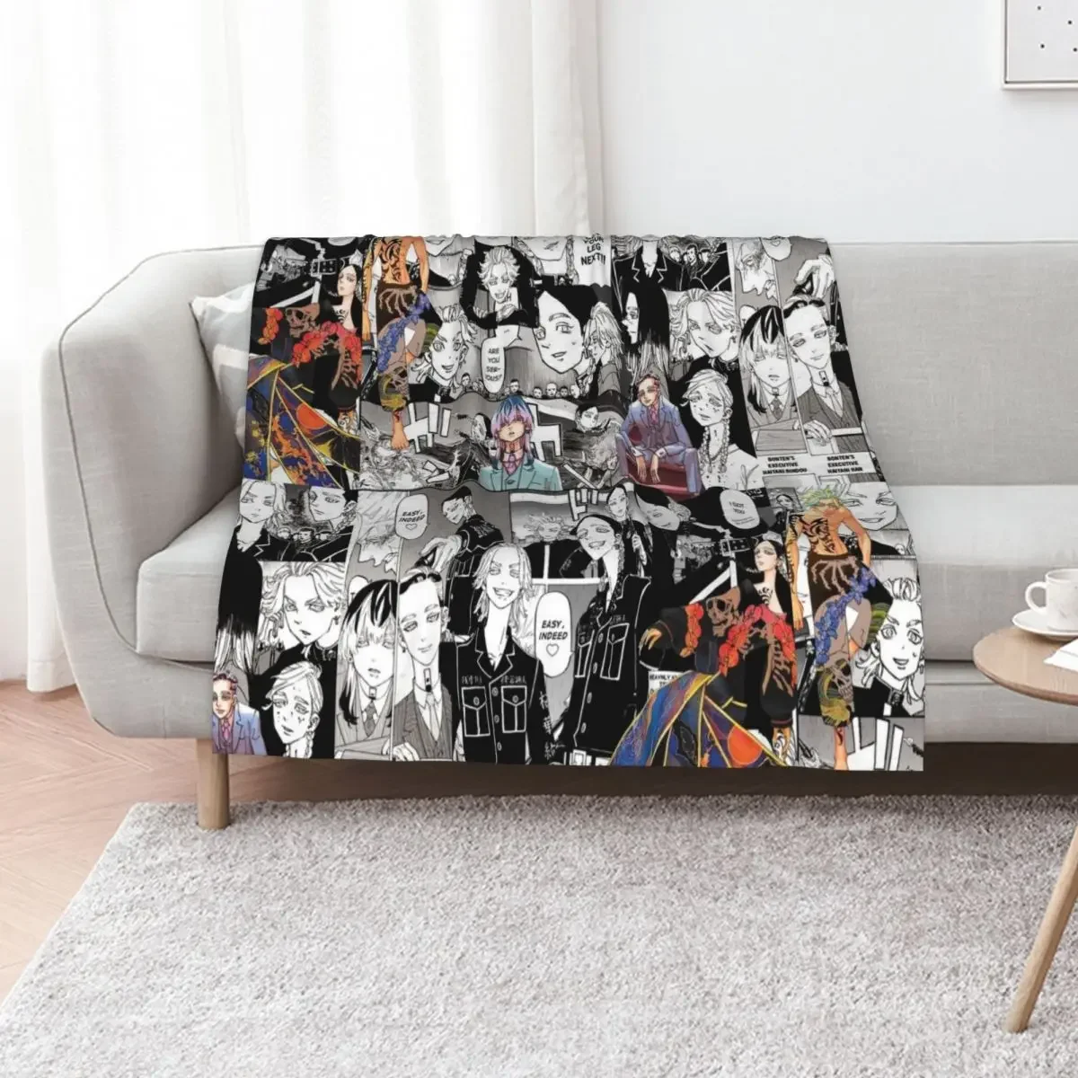 

Haitani Brothers (Rindou & Ran) Manga Collage TR Throw Blanket Hair bed plaid Sofas Luxury Brand Blankets