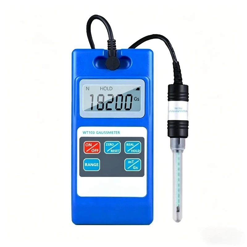 WT103 digital Tesla meter magnetic detector magnetic field detection magnet force magnetometer 0.01MT