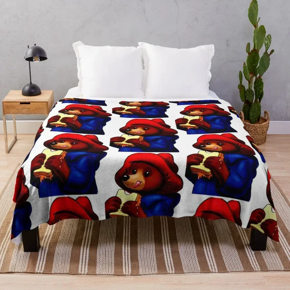 

paddington bear padd Throw Blanket christmas decoration Hairys Blankets