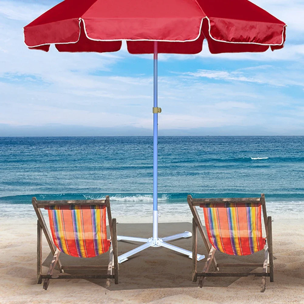 Outdoor Sun Umbrella Fold 3/4 Legged Base Support For Beach Seat Fishing Folding Bracket Plastic+steel Beach Fishing Tripod Part