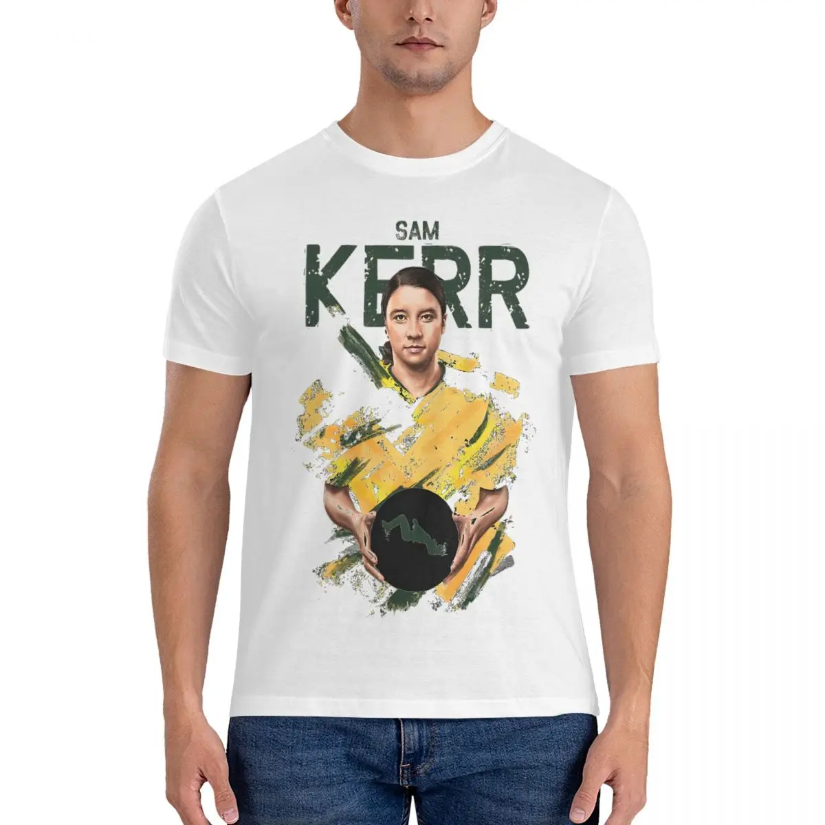 Men BACKFLIP SUPER BOOM T Shirt Sam Kerr Pure Cotton Clothes Cool Short Sleeve Round Neck Tee Shirt Classic T-Shirt