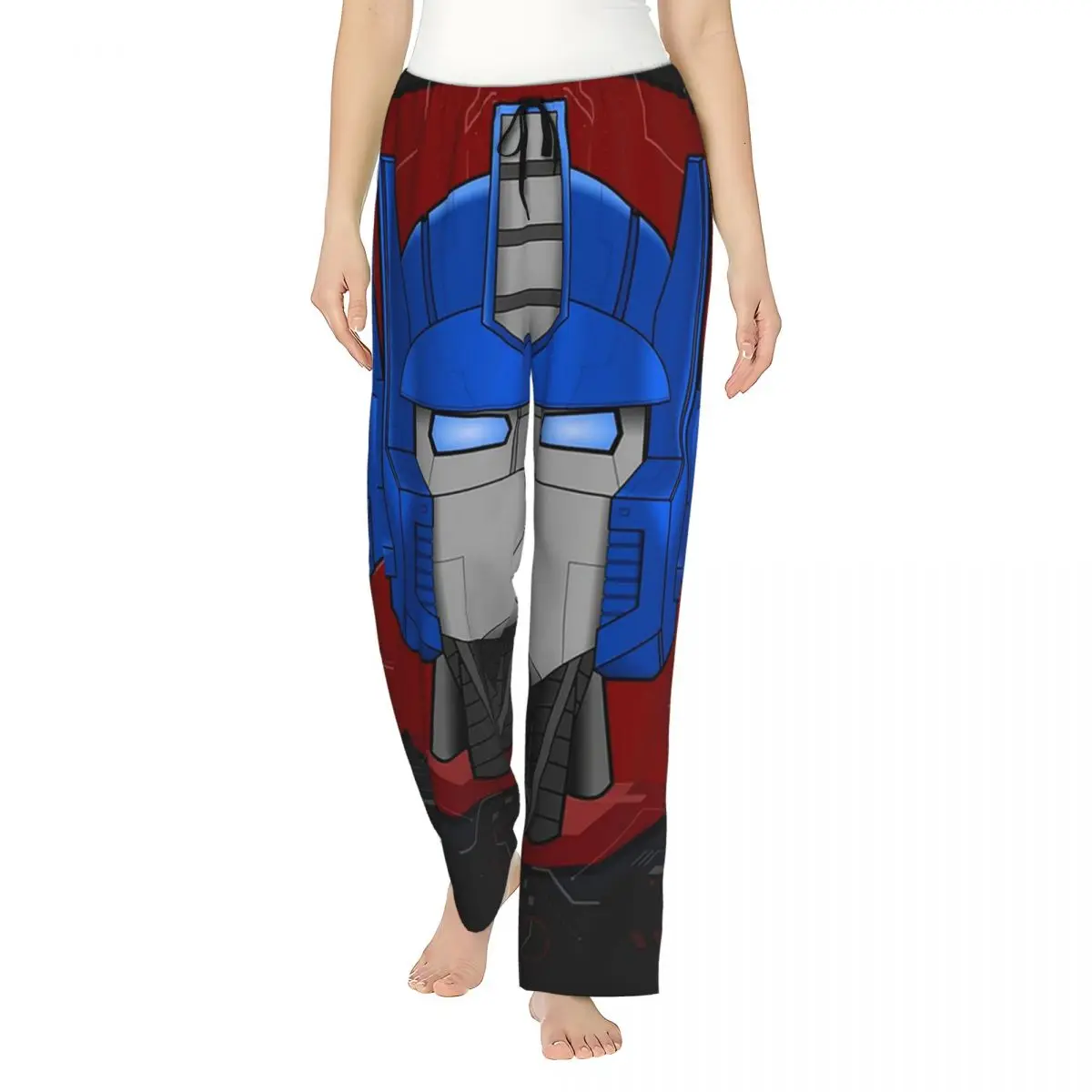 

Женские пижамные штаны Optimus Prime Bust на заказ, одежда для сна с карманами для сна и отдыха