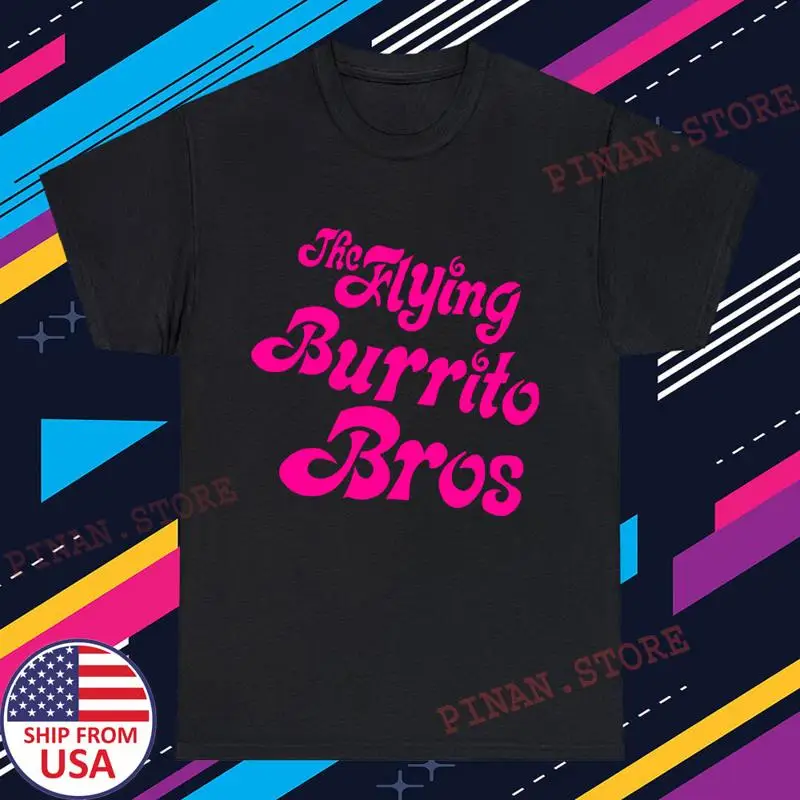 

Мужская черная футболка The Flying Burrito Bros размера S 5XL