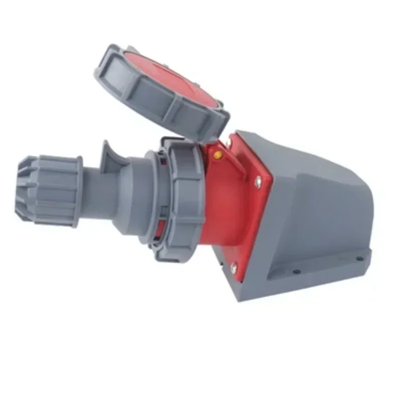IP67 NEW Industrial Plug and Socket 16A 32A 3 Pin 4 Pin 5 Pin  Wall Mounted Socket Panel Mounted Coupler 220V 380V 415V