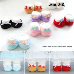 New 7 Styles Doll Plush Shoes Cartoon Style Clothes Accessories Dolls Shoes 20cm Cotton Doll