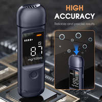 Digital LCD Alcohol Tester Machine Mini Alcohol Tester Breath Analyzer Pocket Alcoholtester Breathalyzer For Drunk Driving