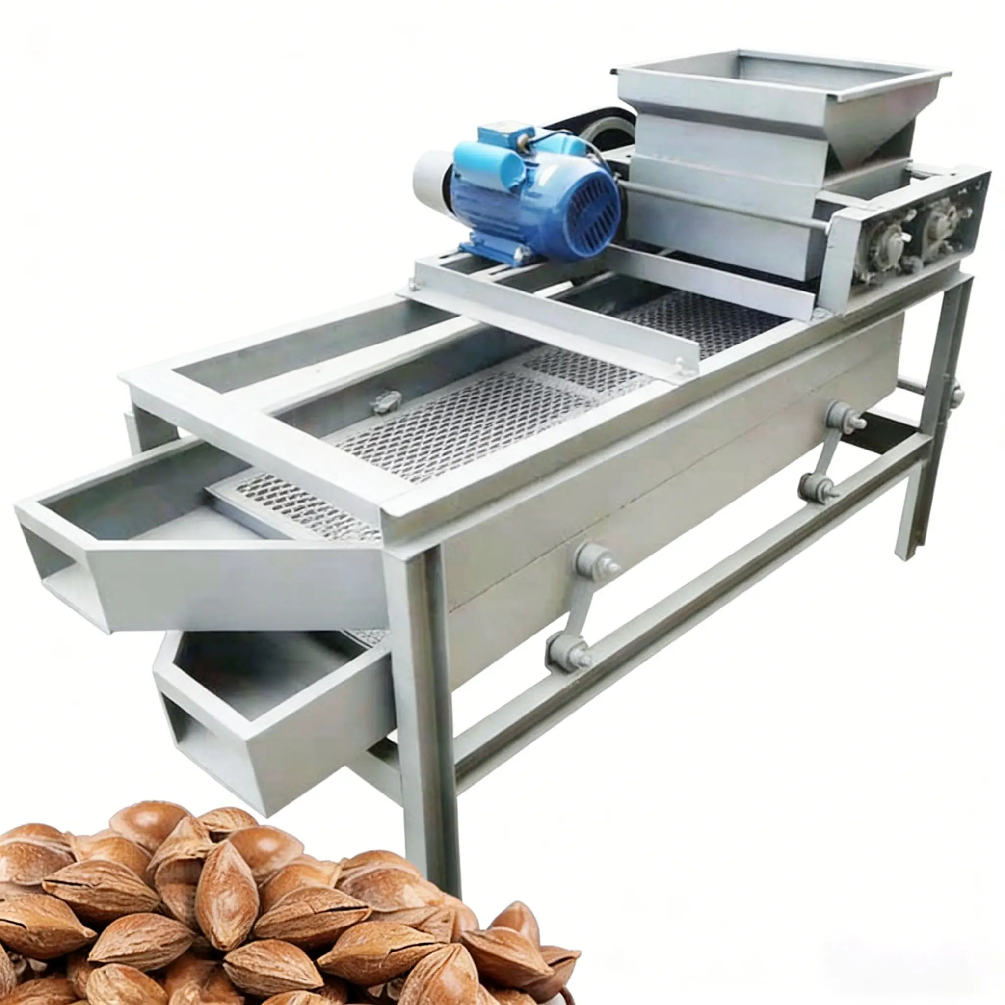 Automatic Shell Kernel Separating Nut Sheller for Almond Walnut Macadamia Pecan Commercial Factory