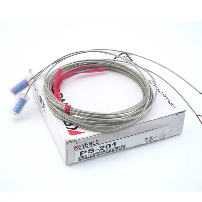 2025 KEYENCE نوع نقل الاستشعار الكهروضوئي المدمج في ثقب صغير الاستشعار رئيس كشف طويل عن المسافة نوع تفلون PS-201