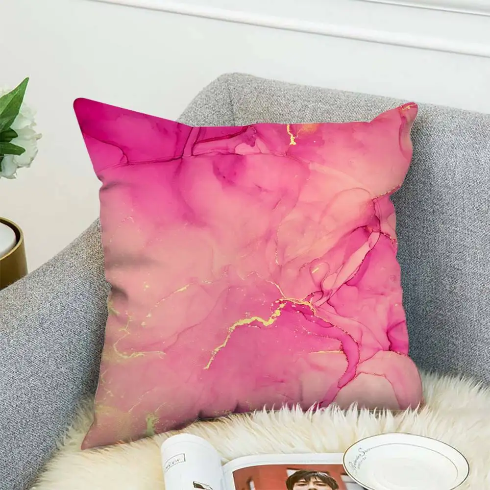 

Marble Pillow Case Double-Sided Printing Cushion Cover 45x45 Decorative Cushions Sofa Home Decor Soft Pillowcase
