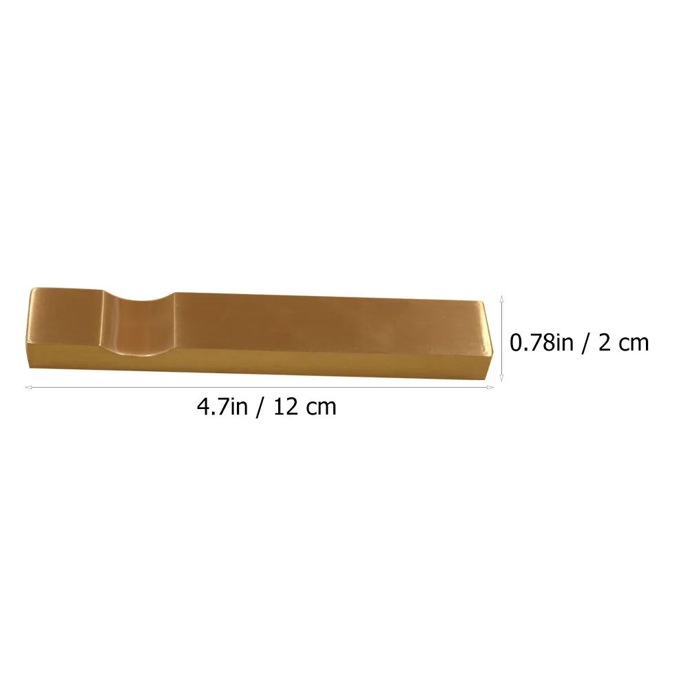 1Pcs High-Quality Brass Brush Pen Holder Sturdy Smooth-Base Calligraphy Brush Rest for Line Drawing Pen Stand Use