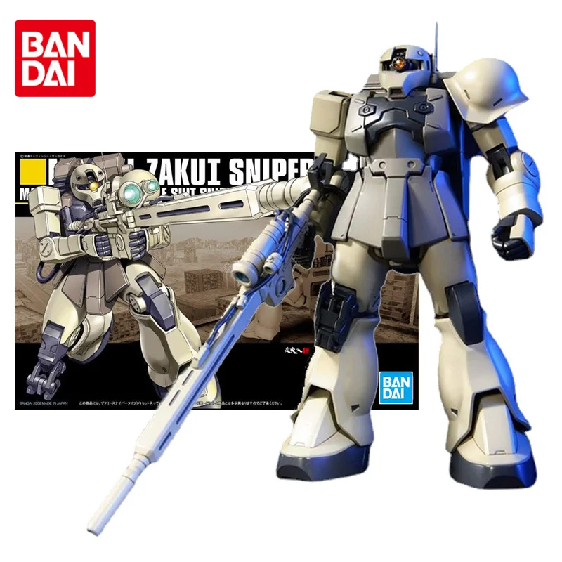 Bandai Echte Gundam Modell Kit Anime Figur HGUC Zaku ICH Sniper Typ Sammlung Gunpla Anime Action Figure Spielzeug für Kinder