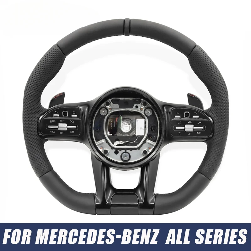 

Car Steering Wheel Nappa Leather for Mercedes-Benz W204 W205 W212 W213 W222 W218 W167 W176 W177 GLC GLA GLC GLS Car Accessories