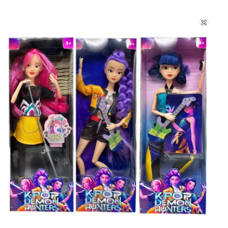 2026 New Music Style Demonic Group Anime Figure Rumi Mira Zoey Action Figure Cosplay Doll Cute Gift for Kids Birthday Gifts view 5