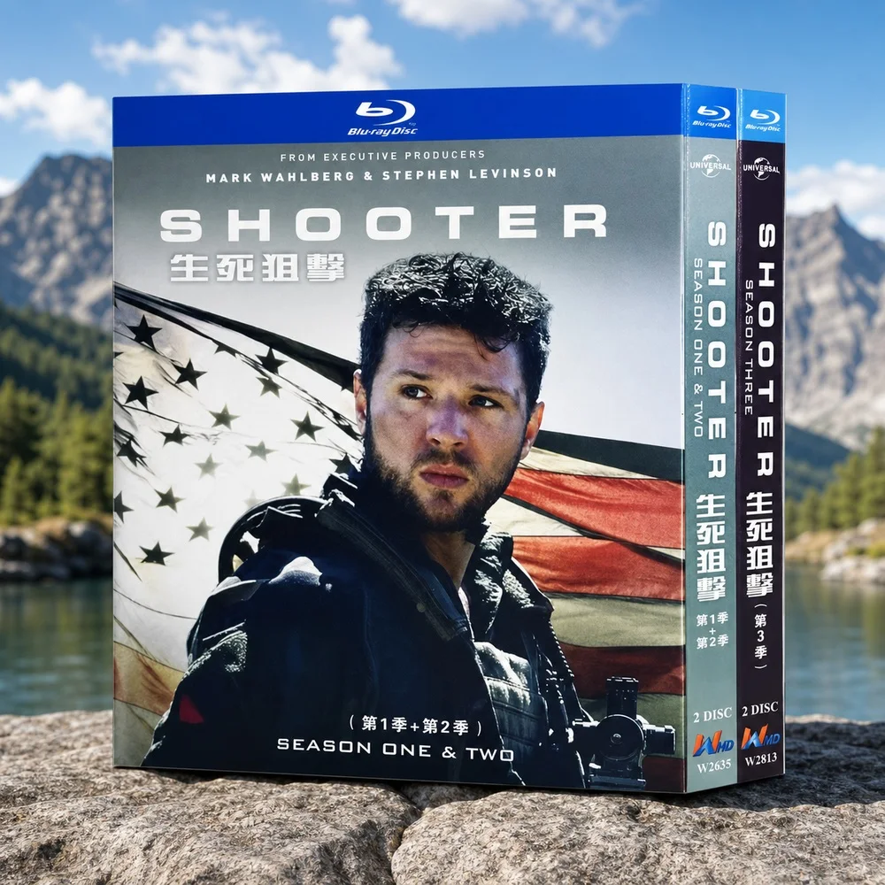 Blu-ray BD High-Definition US TV Series Shooter Seasons 1–3 4-Disc Set