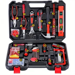 108 Pieces Set of Hardware Gift Tool Set Repair Toolbox Set Multifunctional Combination Tool Set Wholesale